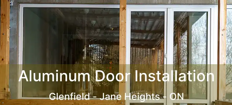  Aluminum Door Installation Glenfield - Jane Heights - ON