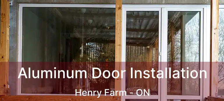  Aluminum Door Installation Henry Farm - ON