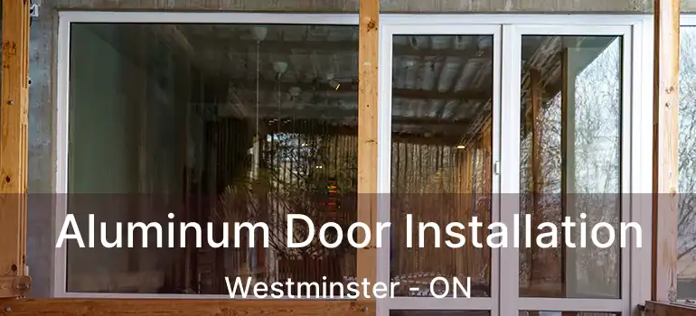  Aluminum Door Installation Westminster - ON