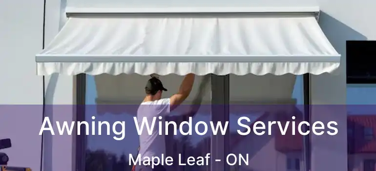  Awning Window Services Maple Leaf - ON