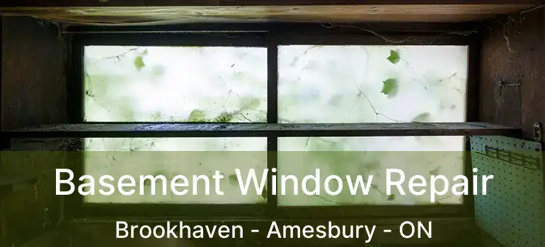  Basement Window Repair Brookhaven - Amesbury - ON