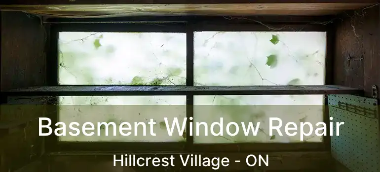  Basement Window Repair Hillcrest Village - ON