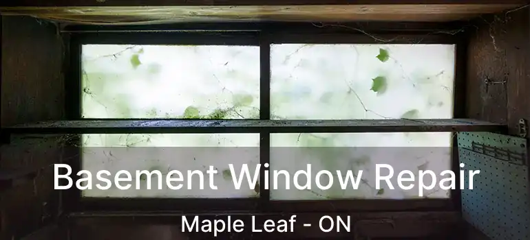  Basement Window Repair Maple Leaf - ON
