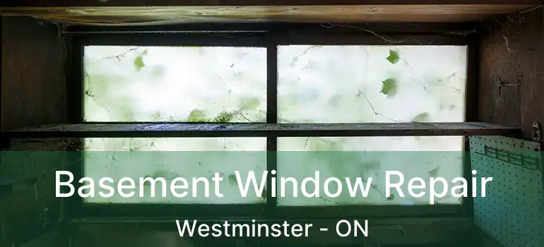  Basement Window Repair Westminster - ON