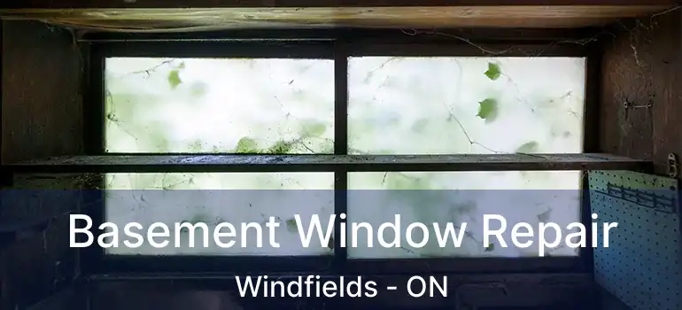  Basement Window Repair Windfields - ON