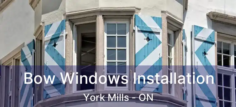  Bow Windows Installation York Mills - ON
