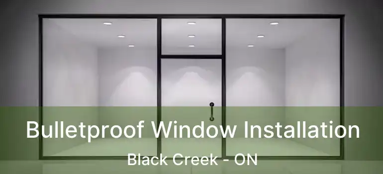  Bulletproof Window Installation Black Creek - ON