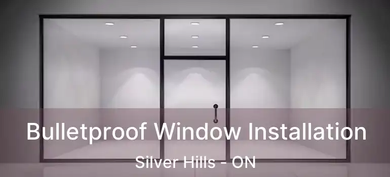  Bulletproof Window Installation Silver Hills - ON