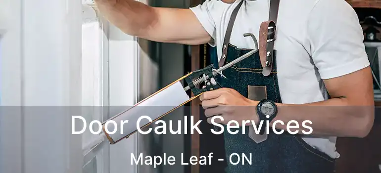  Door Caulk Services Maple Leaf - ON