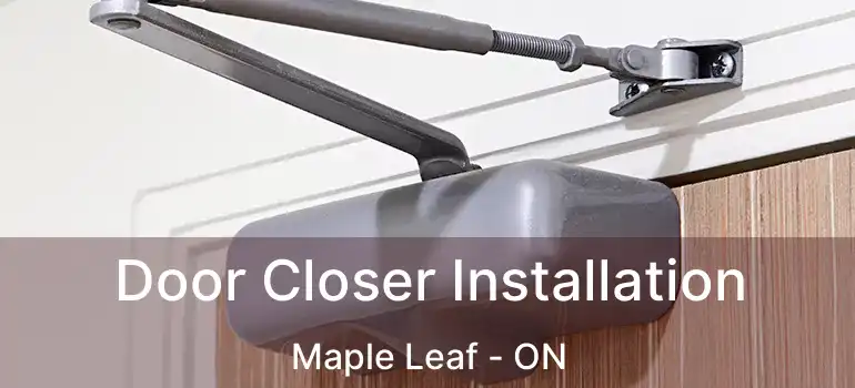  Door Closer Installation Maple Leaf - ON