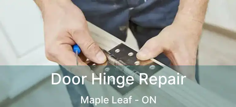  Door Hinge Repair Maple Leaf - ON