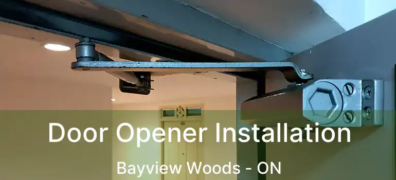  Door Opener Installation Bayview Woods - ON