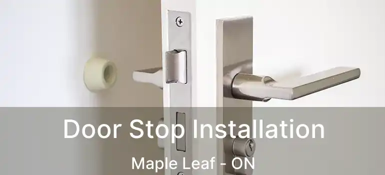  Door Stop Installation Maple Leaf - ON