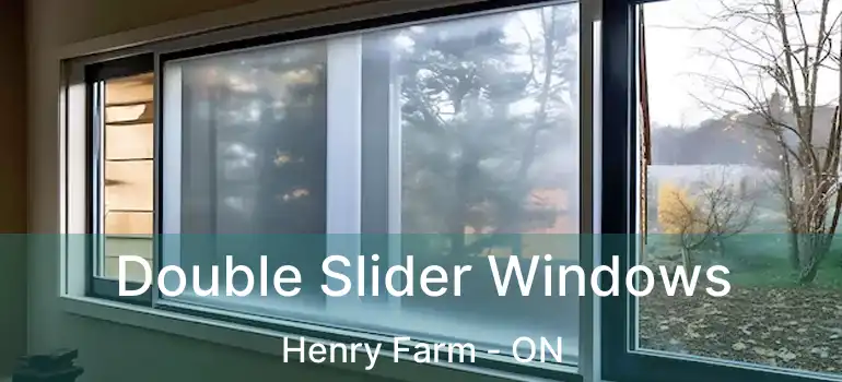  Double Slider Windows Henry Farm - ON