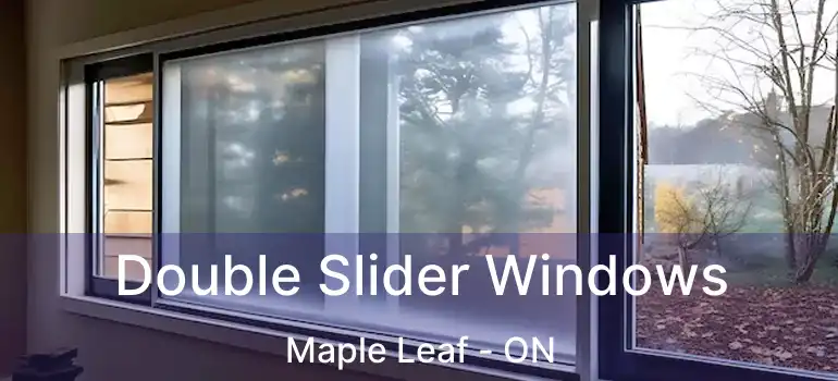  Double Slider Windows Maple Leaf - ON
