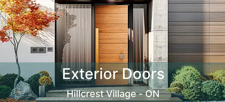  Exterior Doors Hillcrest Village - ON