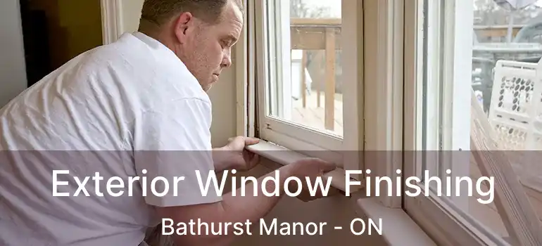  Exterior Window Finishing Bathurst Manor - ON
