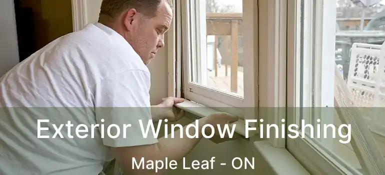  Exterior Window Finishing Maple Leaf - ON