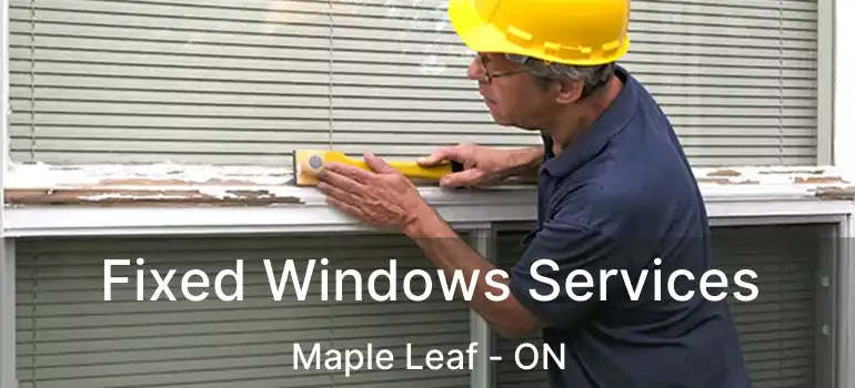 Fixed Windows Services Maple Leaf - ON