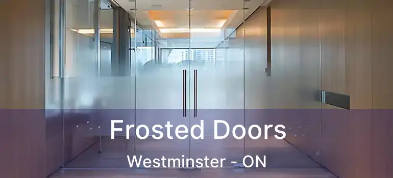  Frosted Doors Westminster - ON