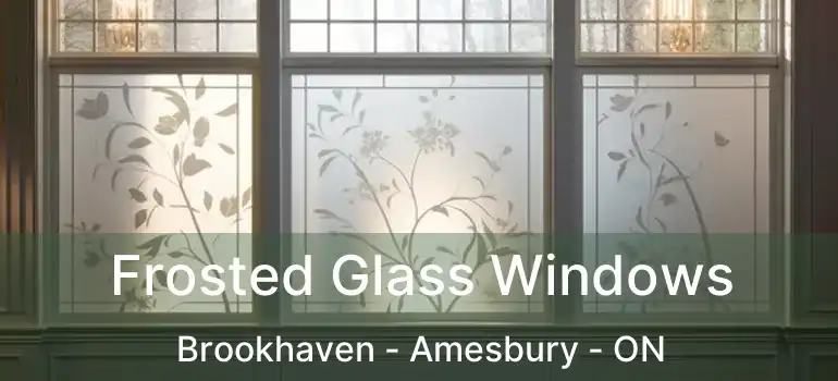  Frosted Glass Windows Brookhaven - Amesbury - ON