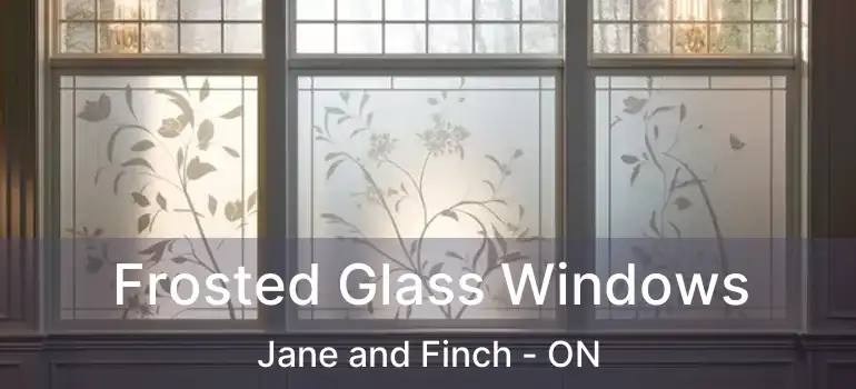  Frosted Glass Windows Jane and Finch - ON