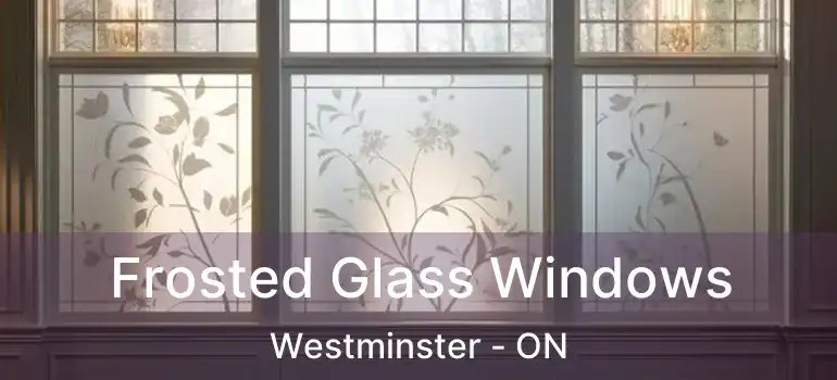  Frosted Glass Windows Westminster - ON