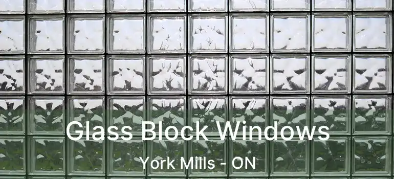  Glass Block Windows York Mills - ON