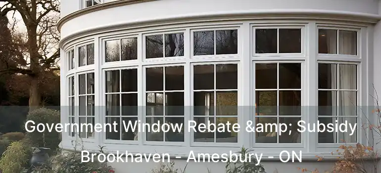  Government Window Rebate & Subsidy Brookhaven - Amesbury - ON