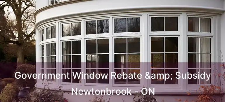  Government Window Rebate & Subsidy Newtonbrook - ON