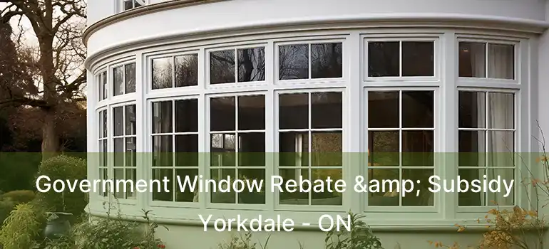  Government Window Rebate & Subsidy Yorkdale - ON