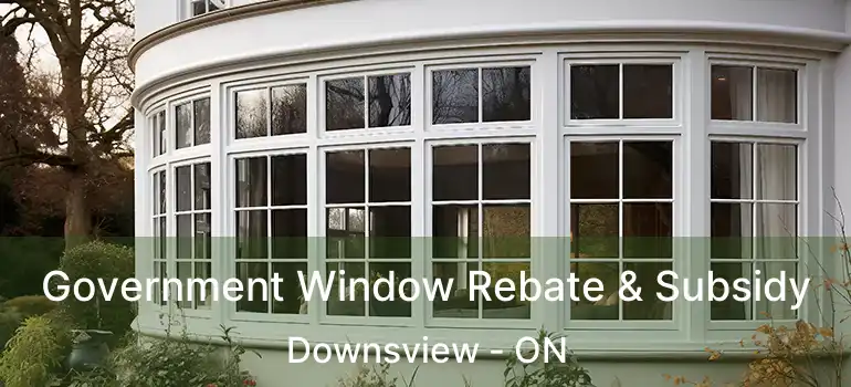  Government Window Rebate & Subsidy Downsview - ON