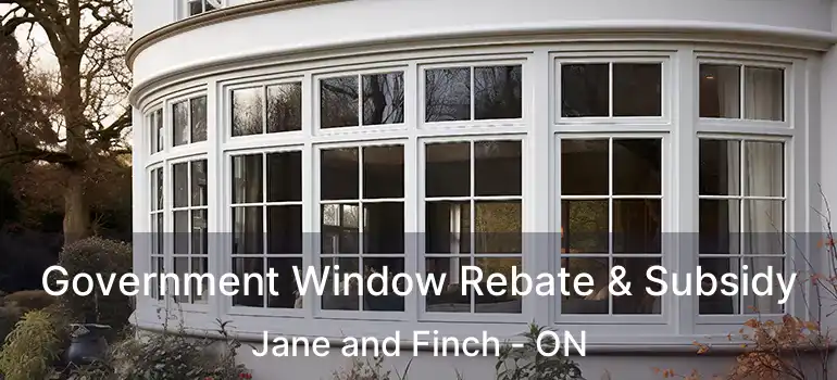  Government Window Rebate & Subsidy Jane and Finch - ON