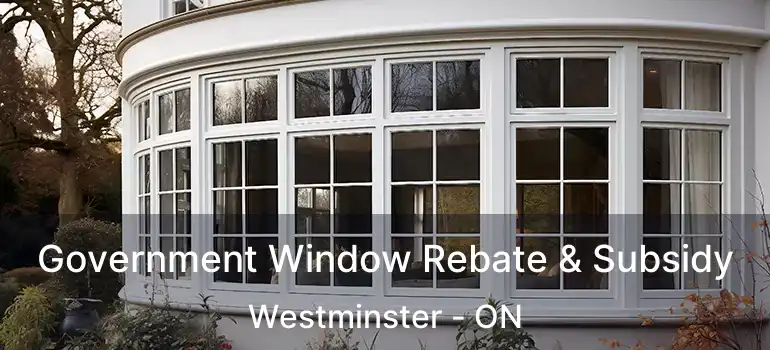  Government Window Rebate & Subsidy Westminster - ON