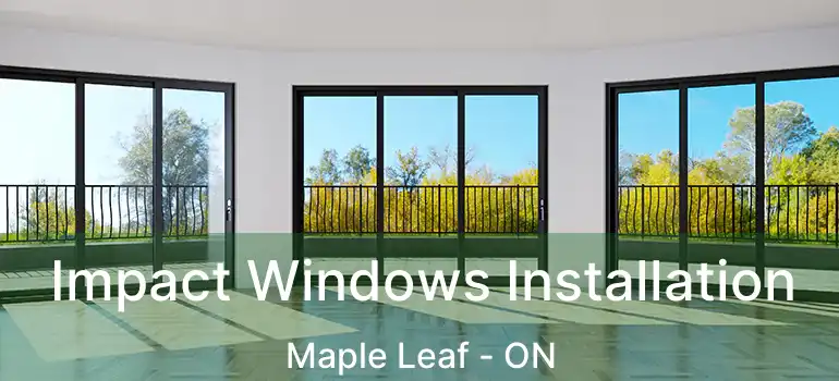  Impact Windows Installation Maple Leaf - ON