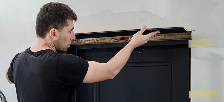 Wood Door Hole Repair in North York, ON