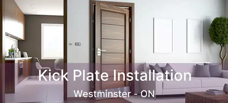  Kick Plate Installation Westminster - ON