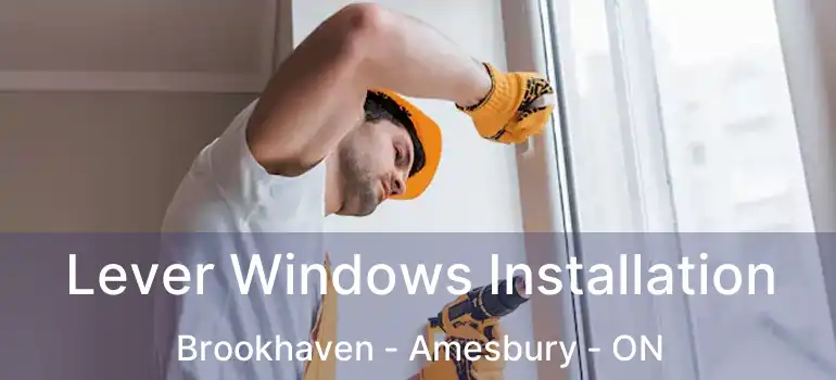  Lever Windows Installation Brookhaven - Amesbury - ON