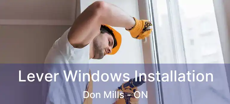  Lever Windows Installation Don Mills - ON