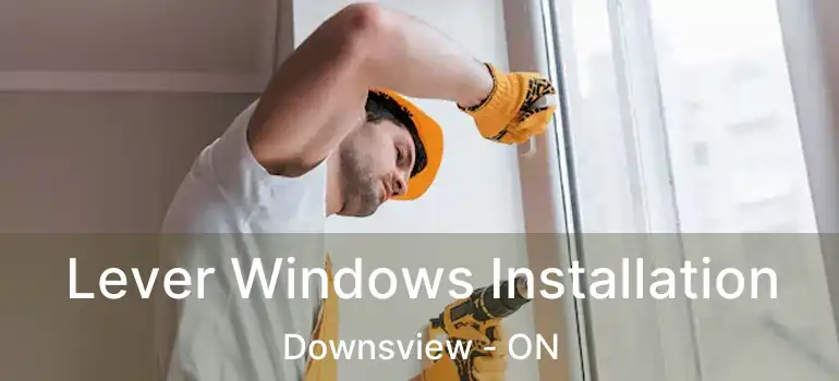  Lever Windows Installation Downsview - ON