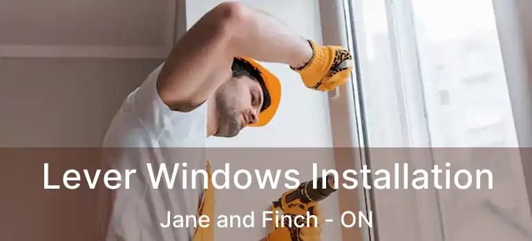  Lever Windows Installation Jane and Finch - ON
