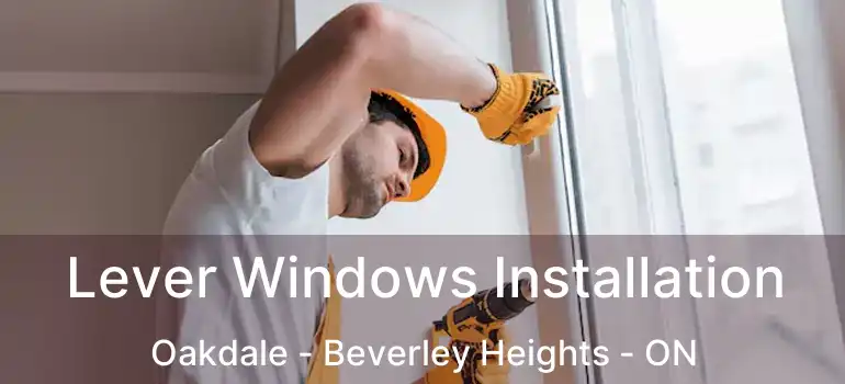  Lever Windows Installation Oakdale - Beverley Heights - ON