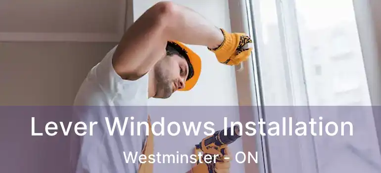  Lever Windows Installation Westminster - ON