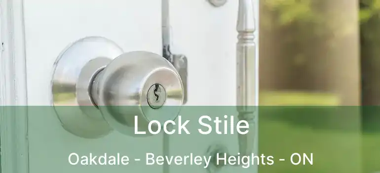  Lock Stile Oakdale - Beverley Heights - ON
