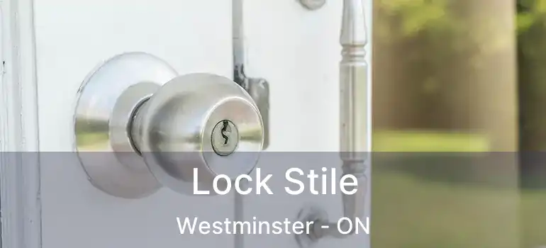  Lock Stile Westminster - ON