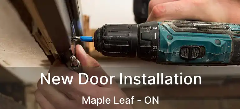 New Door Installation Maple Leaf - ON