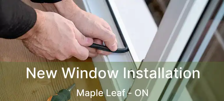  New Window Installation Maple Leaf - ON