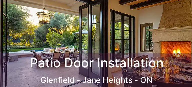  Patio Door Installation Glenfield - Jane Heights - ON