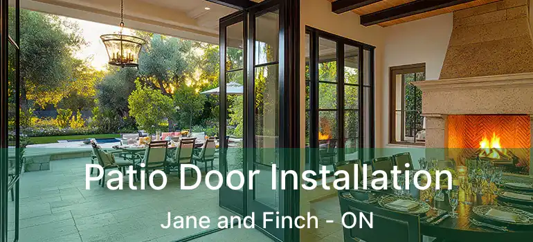  Patio Door Installation Jane and Finch - ON