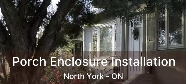  Porch Enclosure Installation North York - ON